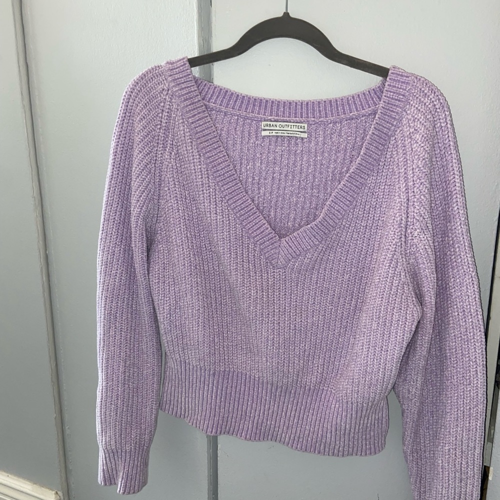 Urban Outfitters purple v-neck sweater